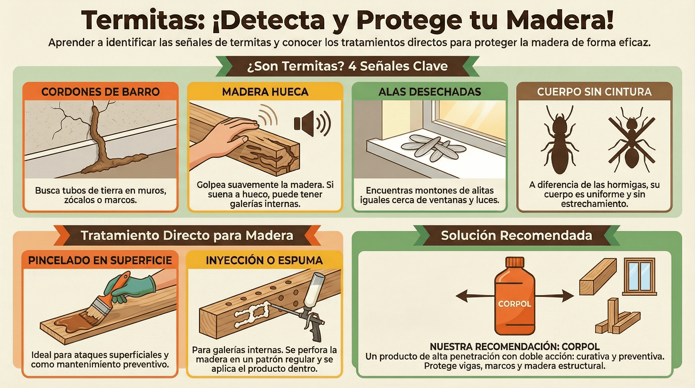 Guía mata termitas con pasos y soluciones eficaces